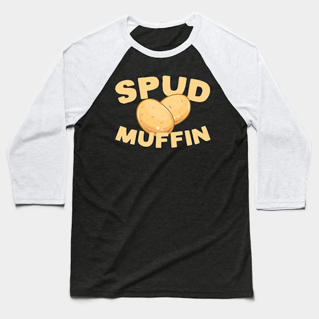 Spud Muffin Baseball T-Shirt by thingsandthings